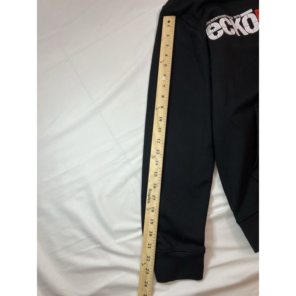 Ecko Unltd Hoodie Mens Small Black Pullover Sweatshirt Rhino Logo Streetwear New - Picture 7 of 8